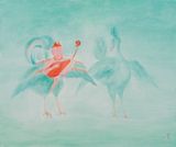 Jivajivaka by Wu Yi contemporary artwork painting works on paper
