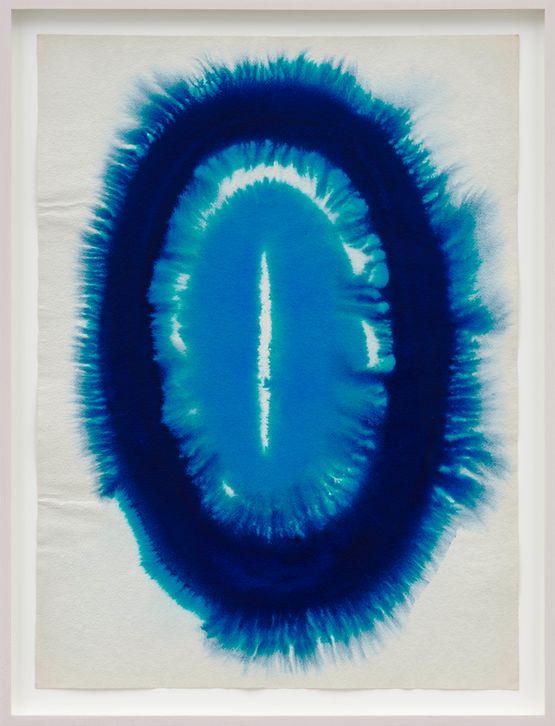 Lunar Bliss by Prafulla Mohanti contemporary artwork Works on Paper