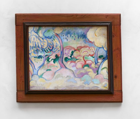 Paysage a LEstaque Landscape at LEstaque by Georges Braque contemporary artwork Painting
