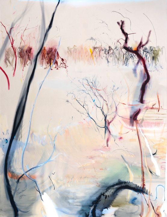 The block by Araminta Blue contemporary artwork Painting