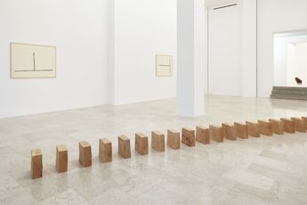 Contemporary art exhibition Richard Nonas Richard Nonas at P420 Bologna Italy