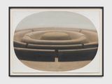 La Cite Mandala dans un ovale by Horia Damian contemporary artwork works on paper