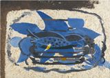 Laquarium bleu by Georges Braque contemporary artwork painting works on paper