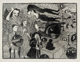 Everyday Opera by Derek Boshier contemporary artwork drawing works on paper