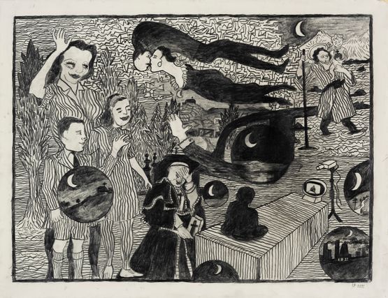 Everyday Opera by Derek Boshier contemporary artwork Works on Paper