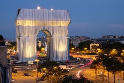 Christos Arc de Triomphe Wrap Nears Completion