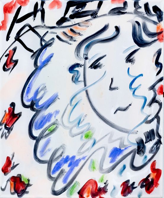 Moon Nostalgia by Yulia Iosilzon contemporary artwork Painting