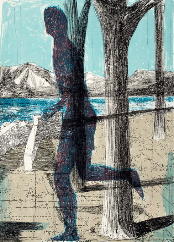 Latona 3 by Marc Desgrandchamps contemporary artwork Print