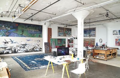 Jill Mulleadys Paintings Depict Dreamlike Scenery at Gladstone Gallery