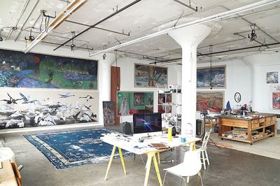 Jill Mulleadys Paintings Depict Dreamlike Scenery at Gladstone Gallery