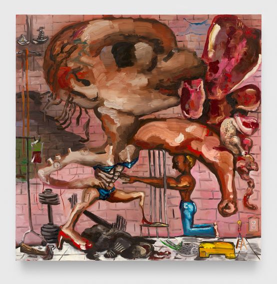 The Health by Dana Schutz contemporary artwork Painting