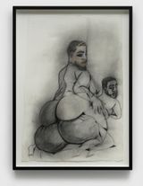 Twin Mountains by Jonathan Lyndon Chase contemporary artwork drawing