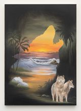 Wolf Cave by Neil Raitt contemporary artwork painting works on paper