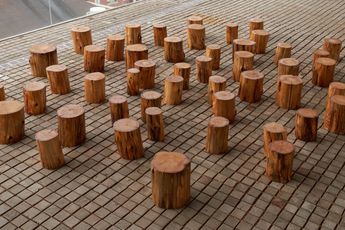 Contemporary art exhibition Maya Lin Ghost Forest Baseline at Pace Gallery 540 West 25th Street New York United States