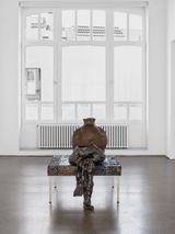 Unfinished Form Receiving Containing by Erica Mahinay contemporary artwork sculpture