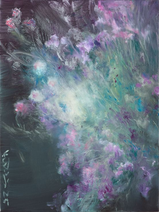 Flowers Viewing No.4 by He Duoling contemporary artwork Painting