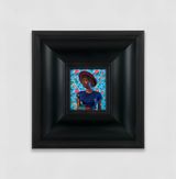 Portrait of Okedairo Oluwafisayo Adenike by Kehinde Wiley contemporary artwork painting works on paper