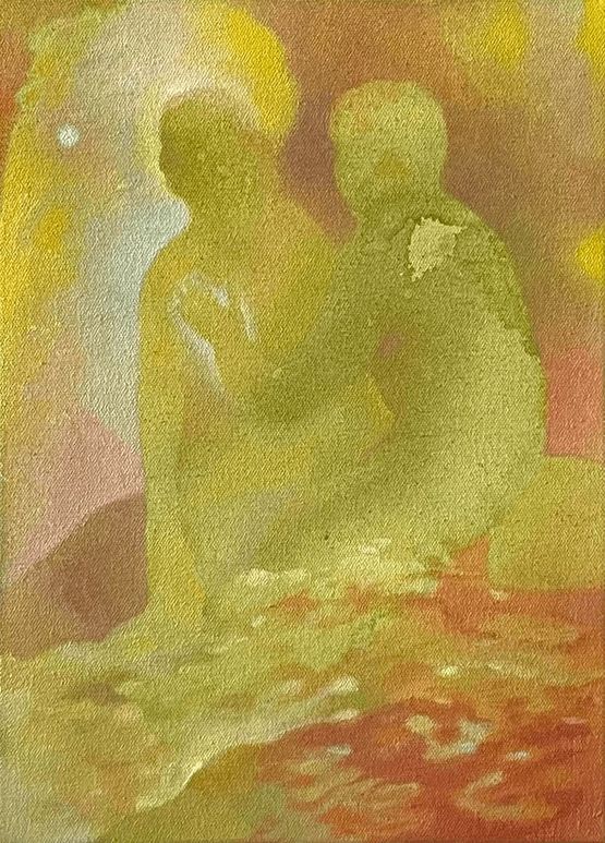 A Touch of Moonlight by Wang Xinyan contemporary artwork Painting