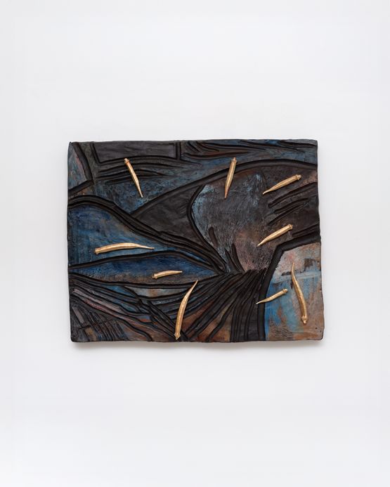Tempestade com Quiabos Turner  Storm with Okras Turner by Erika Verzutti contemporary artwork Painting
