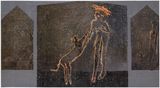 Iletisim by Azade Koker contemporary artwork mixed media painting