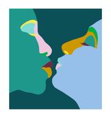 The Night Bright With Kisses by Helen Beard contemporary artwork print