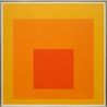 Study for Homage to the Square Warm-Near by Josef Albers contemporary artwork Painting