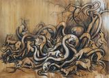 The Tragic Conclusion from a Repetitive Ending All Sins Become More Incomprehensive  by Chen Xiaoyun contemporary artwork painting