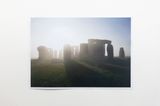 Stonehenge in the early morning fog by Jeremy Deller contemporary artwork photography print works on paper