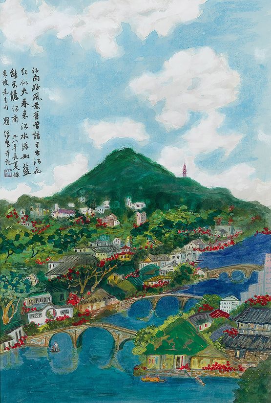 Jiangnan Landscapes by TC Lai contemporary artwork Painting