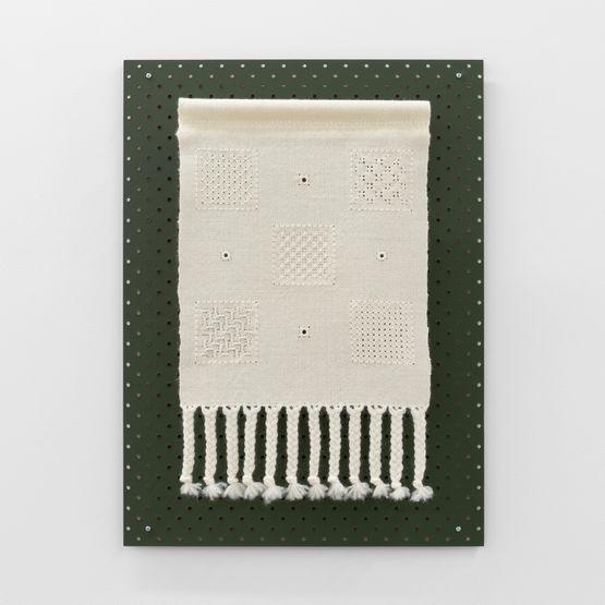 Whitework Sampler No. 01 by Caroline Mcquarrie contemporary artwork Sculpture
