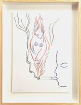 Dawn I Love you  Paul Eluard by Tess Dumon contemporary artwork painting sculpture works on paper