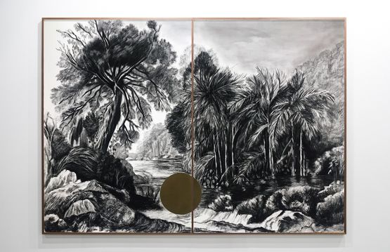 A View in the Island of Jamaica I diptych by Gabriela Bettini contemporary artwork Painting