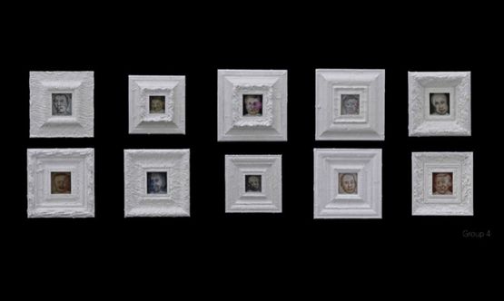 180 Faces by Liu Wei contemporary artwork Painting