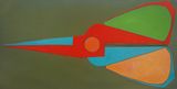 Scissors in Spring Horizontal by Mao Xuhui contemporary artwork painting
