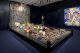 i wanted too build a bed for all the tired beds by Del Kathryn Barton contemporary artwork sculpture