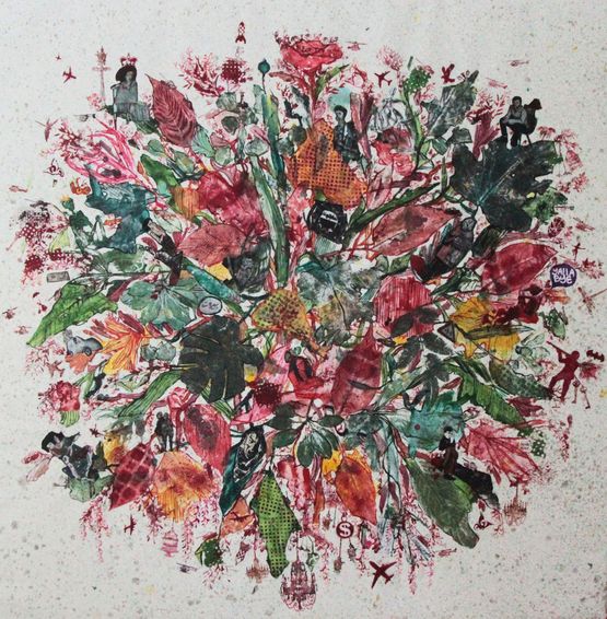Red Bouquet by Zena Assi contemporary artwork Painting