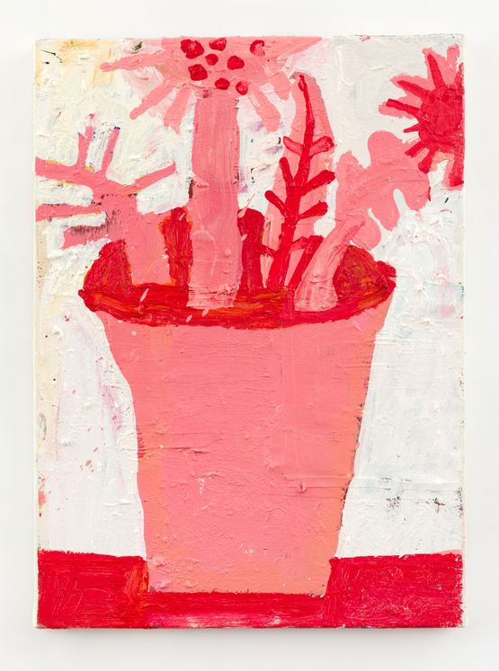 Garden Pot Winter by Florence Hutchings contemporary artwork Painting
