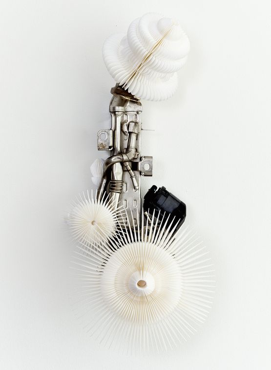 White collision by Keita Miyazaki contemporary artwork Painting