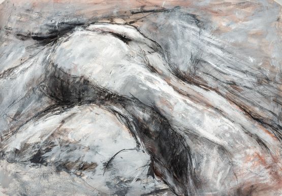 Landscaped Nude 2002 by Solamalay Namasivayam contemporary artwork Painting