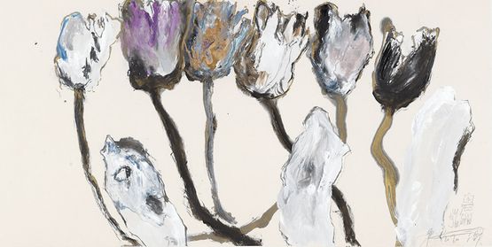 White Stones by Wei Ligang contemporary artwork Painting