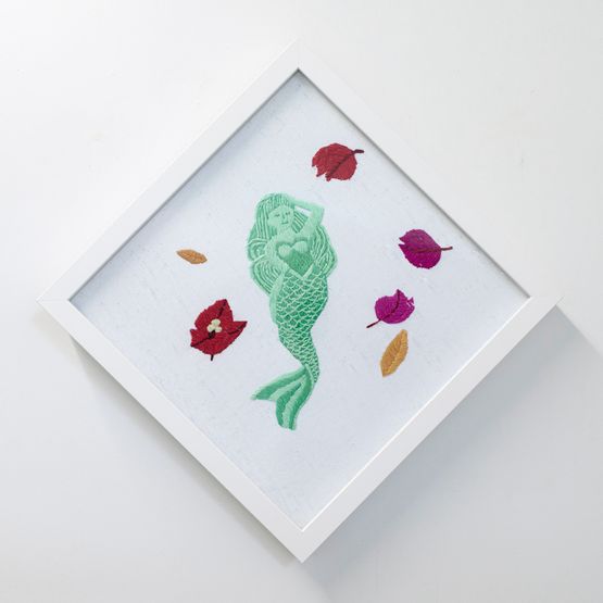 Grow your own mermaid in Janices Para Pool by Erica Van Zon contemporary artwork Sculpture