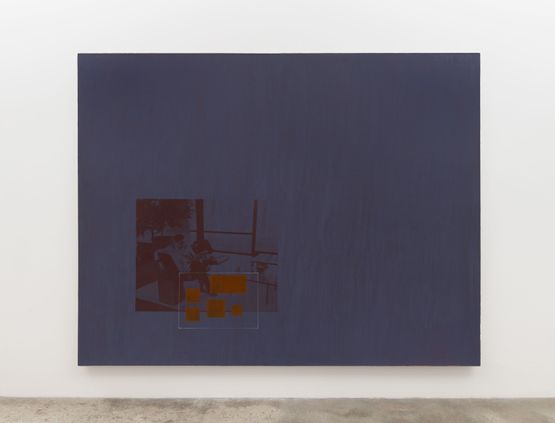Sitting in perfect arrangement by David Diao contemporary artwork Painting