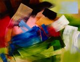 Fire Feathers by Elise Ansel contemporary artwork painting