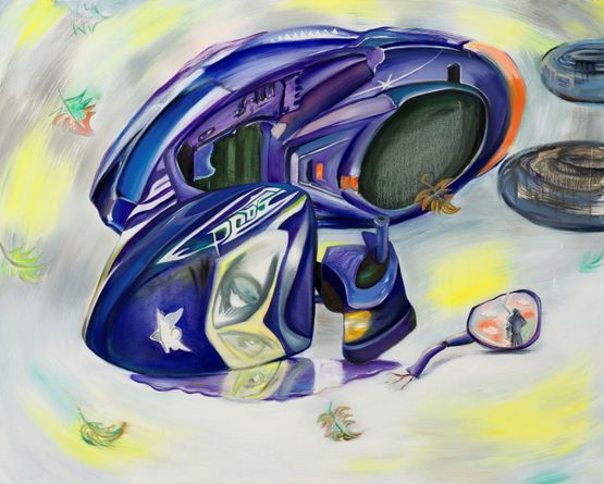 Heartbroken Motorbike 11 by Yan Xinyue contemporary artwork Painting