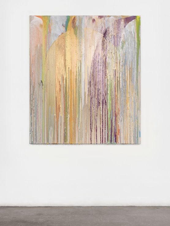 Chat by John Armleder contemporary artwork Painting