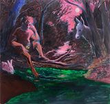 Moonlight Rendez-vous by Charles Hascoet contemporary artwork painting