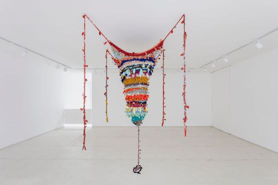 Untitled from the Tetas que deram de mamar ao mundo series Breasts that suckled world by Lidia Lisboa contemporary artwork Textile
