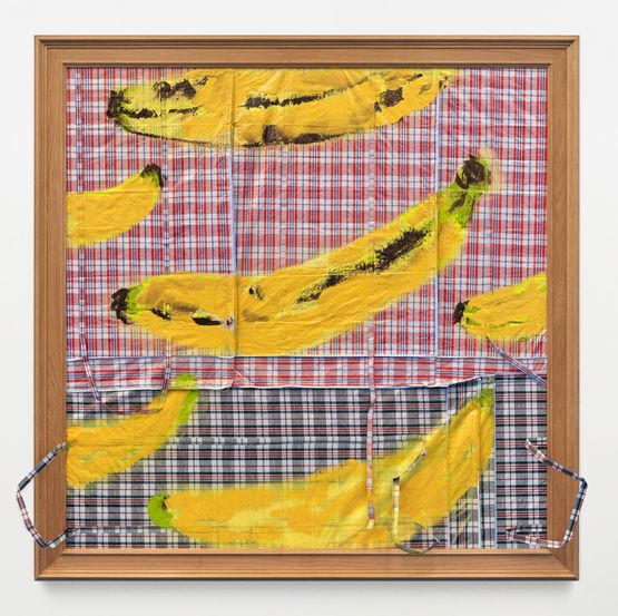 Banana Fall On You NYC 2023 by Alvaro Barrington contemporary artwork Painting