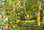 Tropical Blooms by Joseph Ntensibe contemporary artwork Painting