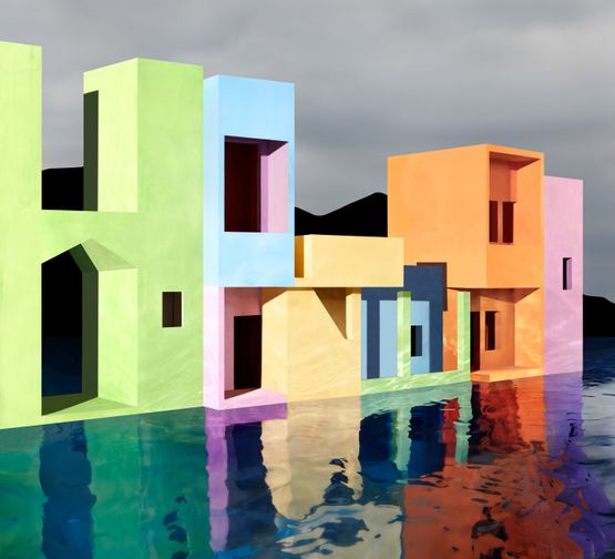 Balconies by James Casebere contemporary artwork Print